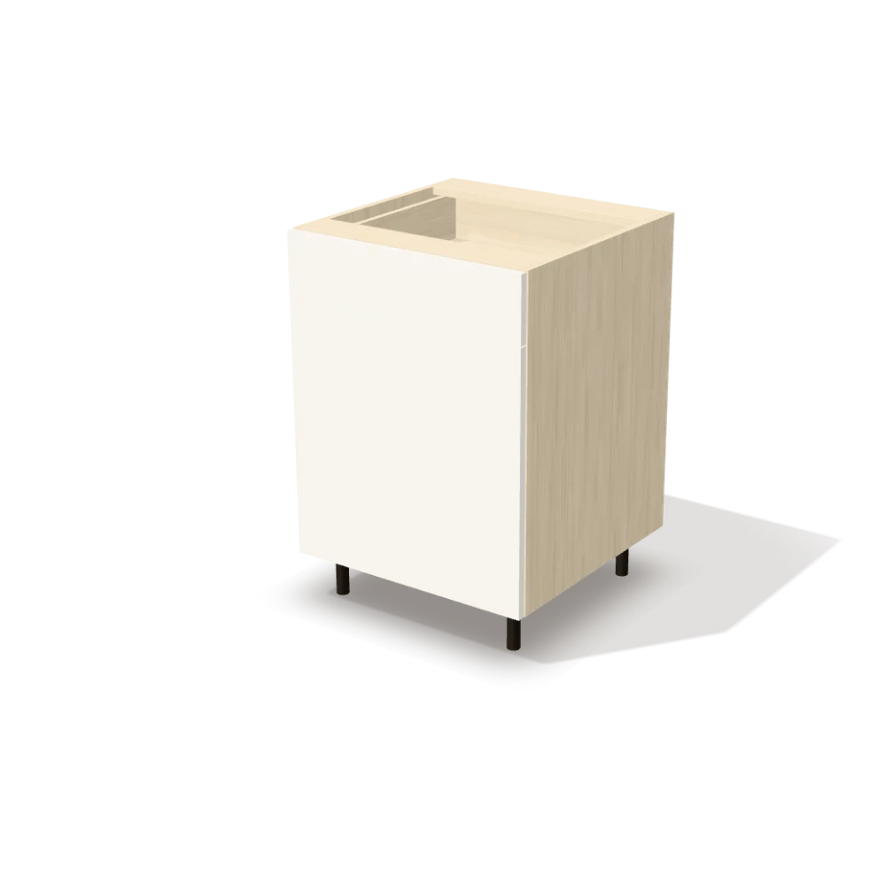 Módulo bajo cajón + puerta, Gabinete de un bajo con cajón y puertas